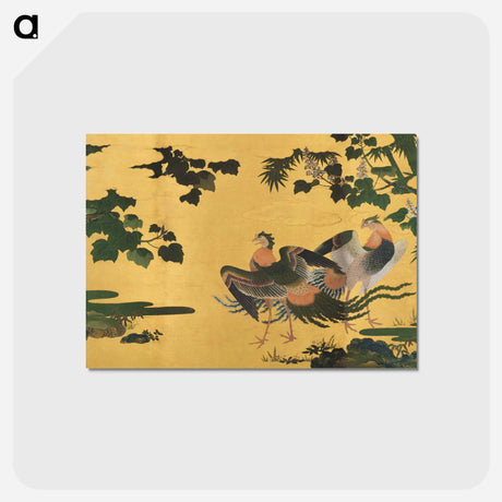 アートポストカード-Japanese Peacocks and Bamboo
 - クリーブランド美術館 Postcard.