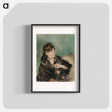 アートポスター-Portrait of Berthe Morisot with a Fan - エドゥアール マネ Poster.