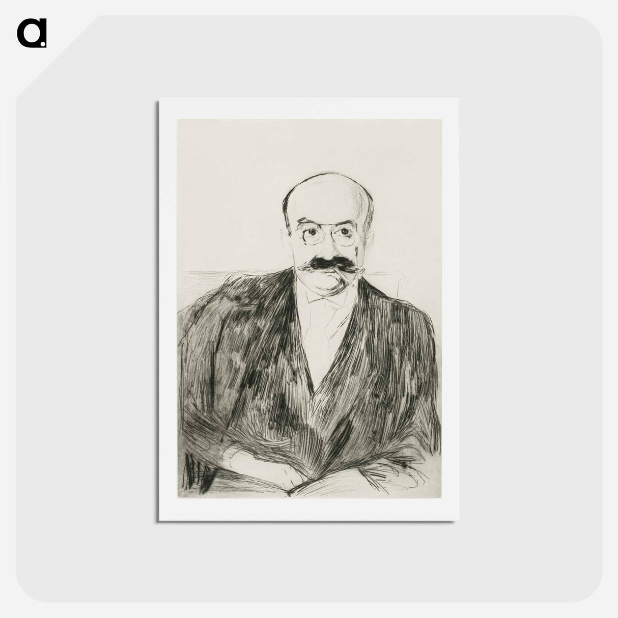 アートポストカード-Dr. Max Asch - エドヴァルド ムンク Postcard.