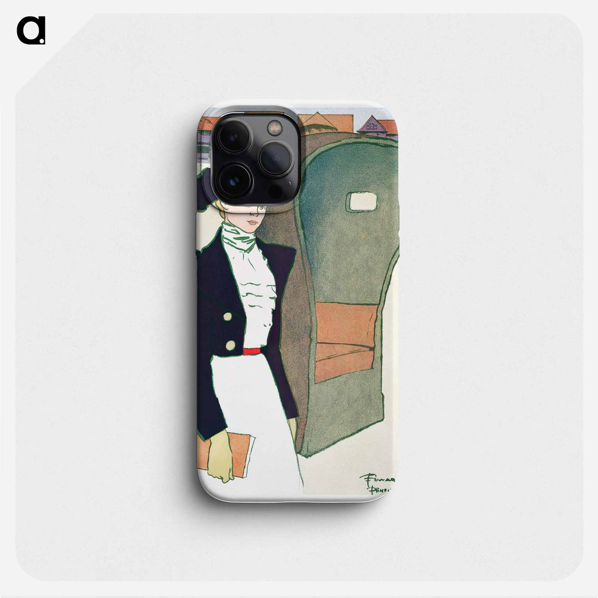 Woman holding book - エドワード ペンフィールド Phone Case.