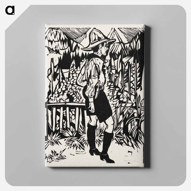 アートパネル-Der Pfadfinder - エルンスト ルートヴィヒ キルヒナー Canvas.