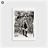 アートポストカード-Der Pfadfinder - エルンスト ルートヴィヒ キルヒナー Postcard.