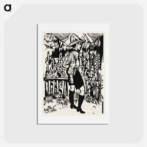 アートポストカード-Der Pfadfinder - エルンスト ルートヴィヒ キルヒナー Postcard.