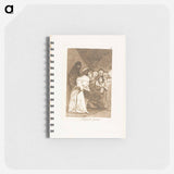 Swallow it, dog, plate 58 from Los Caprichos - Francisco de Goya Memo.