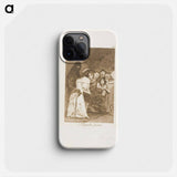 Swallow it, dog, plate 58 from Los Caprichos - フランシスコ デ ゴヤ Phone Case.