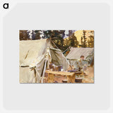 アートポストカード-Camp at Lake O'Hara - ジョン シンガー サージェント Postcard.