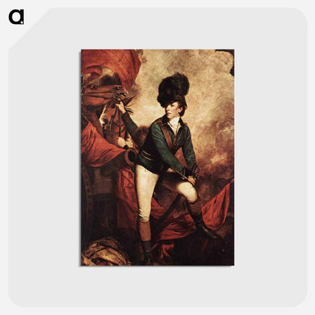 アートポストカード-Colonel Banastre Tarleton - ジョシュア レノルズ Postcard.