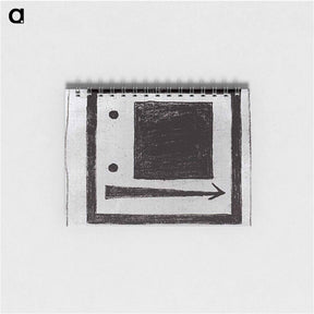 アートメモ帳-Square, circle and arrow - カジミール マレーヴィチ Memo.
