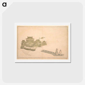 アートポストカード-The Palace in the Moon - 喜多川 歌麿 Postcard.
