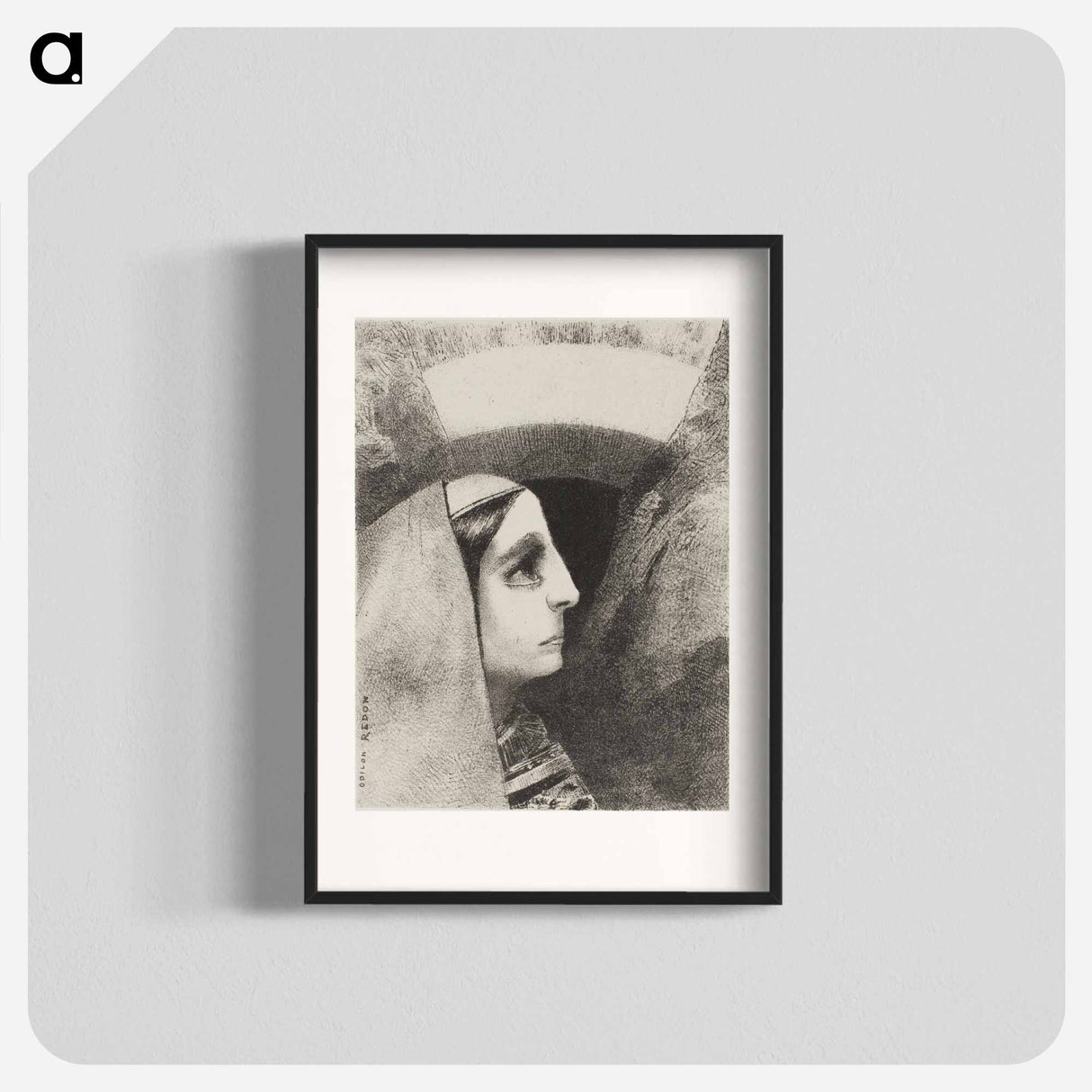 Before the Black Sun of Melancholy, Lenore Appears - Odilon Redon Poster.