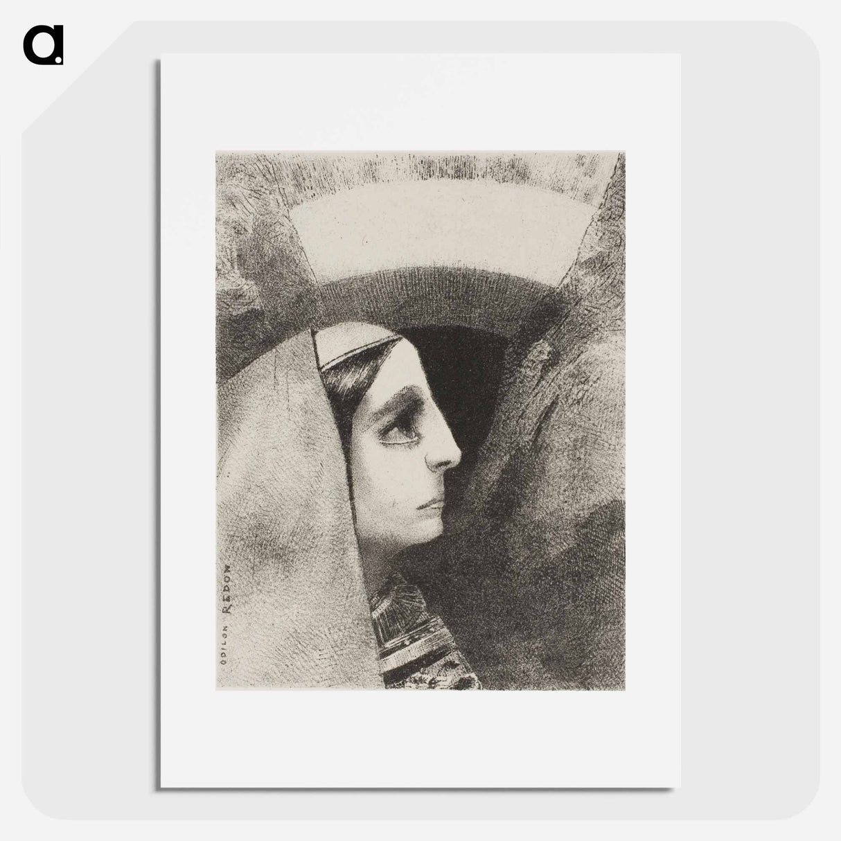 Before the Black Sun of Melancholy, Lenore Appears - Odilon Redon Poster.