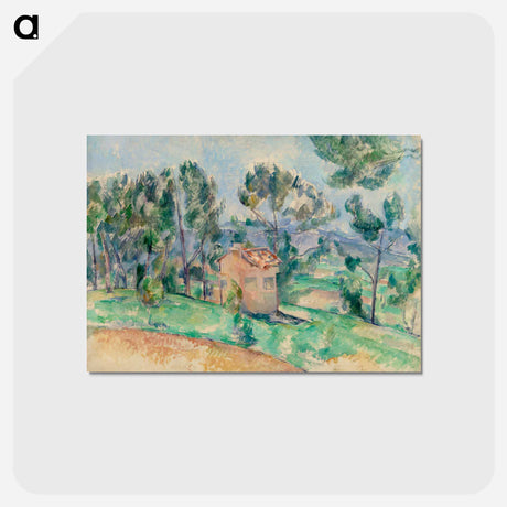 アートポストカード-Hunting Cabin in Provence - ポール セザンヌ Postcard.