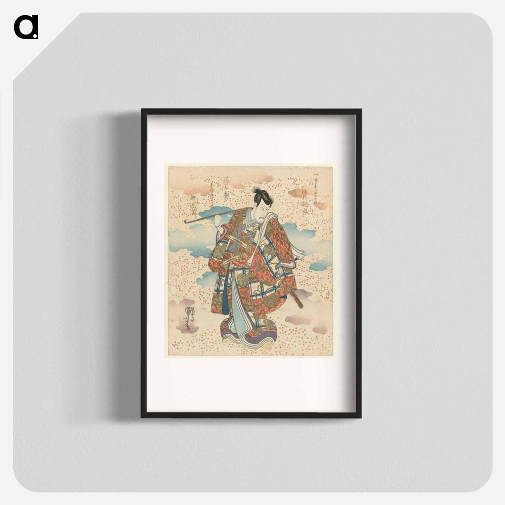 Man met lange pijp - 歌川 国芳 Poster.