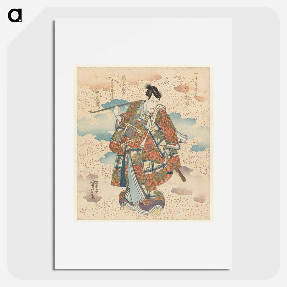 Man met lange pijp - 歌川 国芳 Poster.