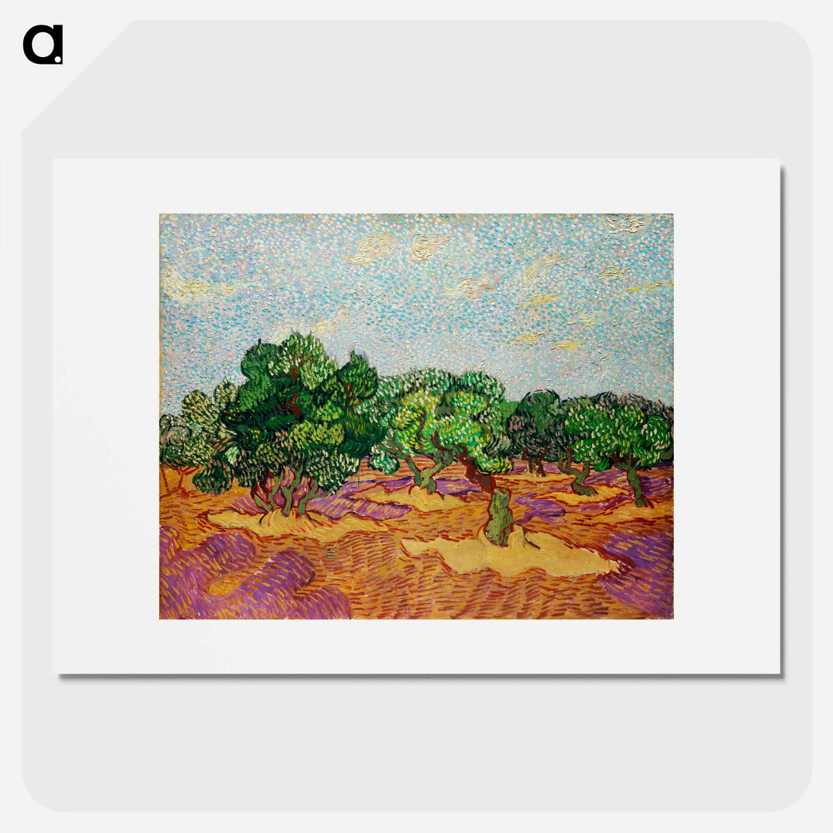 Olive Trees - Vincent van Gogh Poster.