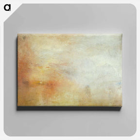 アートパネル-Sun Setting over a Lake - ウィリアム ターナー Canvas.