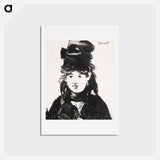 アートポストカード-Berthe Morisot (en noir) [Berthe Morisot (In Black)]
 - イェール大学アートギャラリー Postcard.