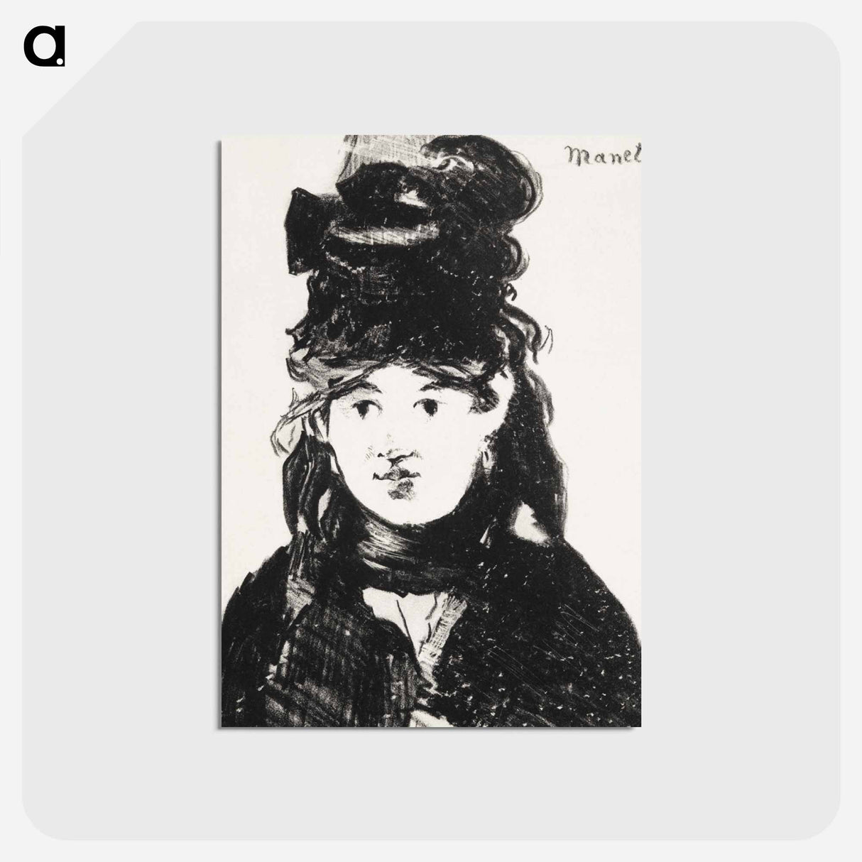 アートポストカード-Berthe Morisot (en noir) [Berthe Morisot (In Black)]
 - イェール大学アートギャラリー Postcard.