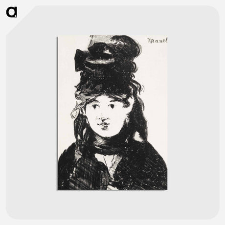 アートポストカード-Berthe Morisot (en noir) [Berthe Morisot (In Black)]
 - イェール大学アートギャラリー Postcard.