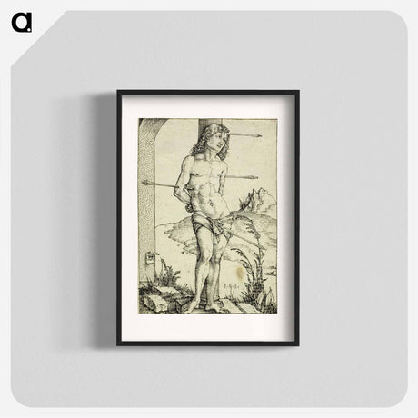 アートポスター-St. Sebastian at the Column - アルブレヒト デューラー Poster.