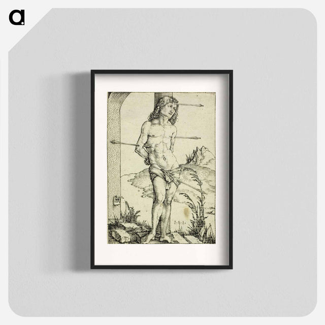 アートポスター-St. Sebastian at the Column - アルブレヒト デューラー Poster.