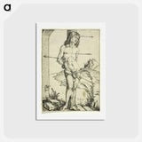 アートポストカード-St. Sebastian at the Column - アルブレヒト デューラー Postcard.