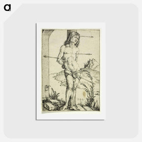 アートポストカード-St. Sebastian at the Column - アルブレヒト デューラー Postcard.