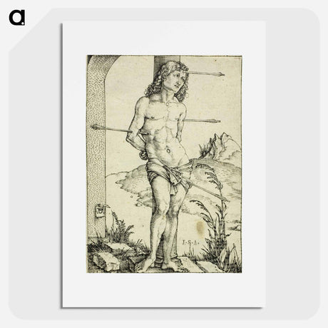 アートポスター-St. Sebastian at the Column - アルブレヒト デューラー Poster.