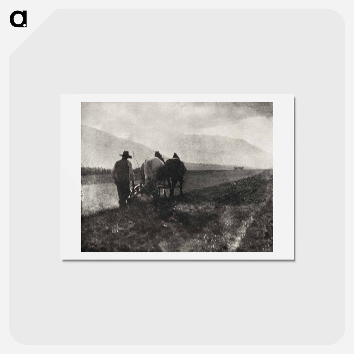 アートポストカード-Ploughing - アルフレッド スティーグリッツ Postcard.