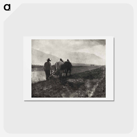 アートポストカード-Ploughing - アルフレッド スティーグリッツ Postcard.