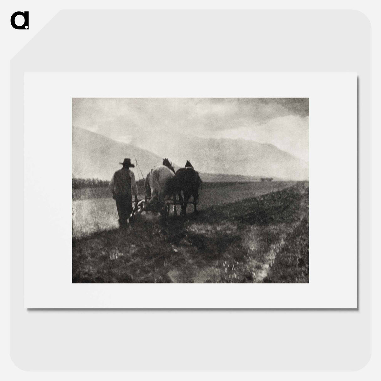 Ploughing - アルフレッド スティーグリッツ Poster.