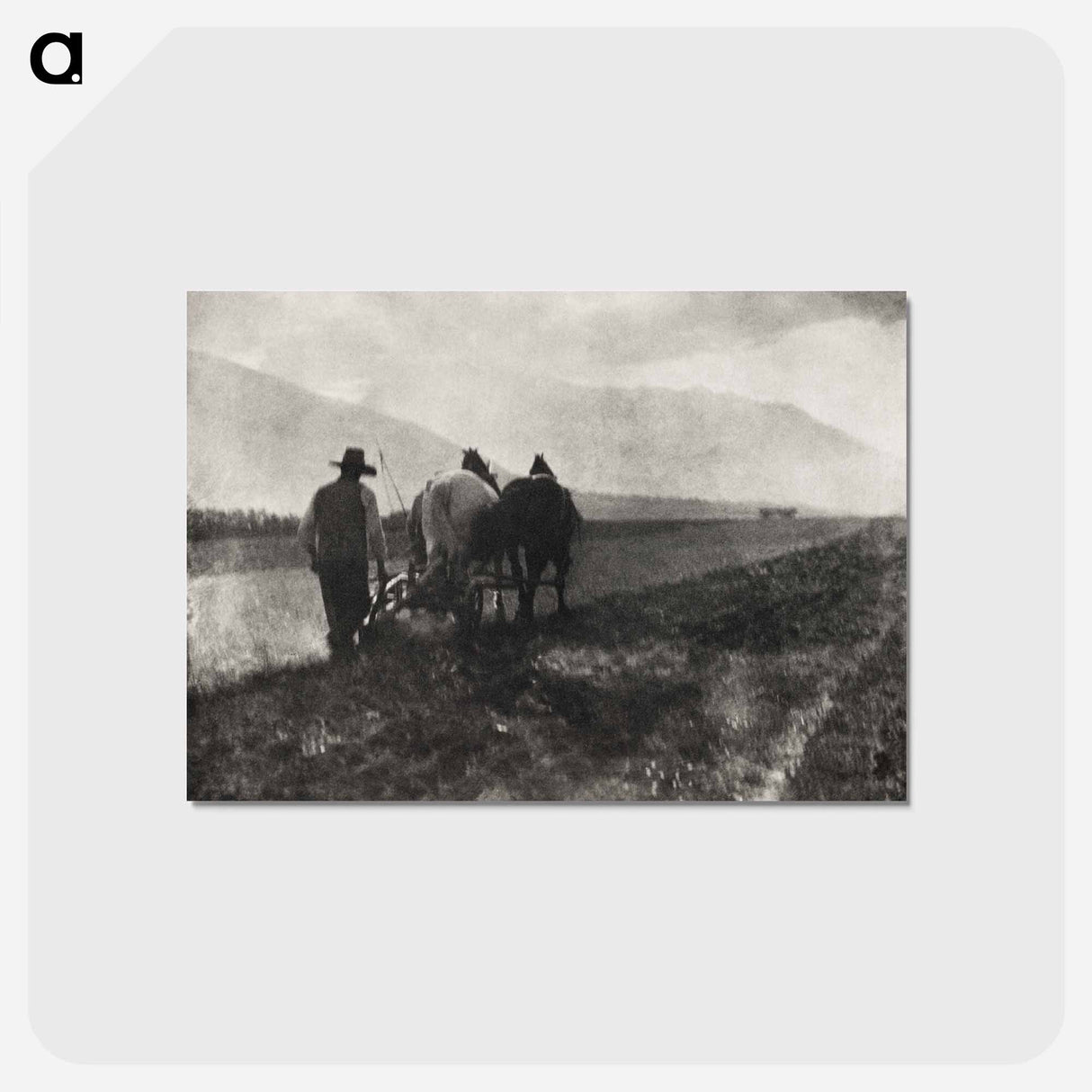 アートポストカード-Ploughing - アルフレッド スティーグリッツ Postcard.