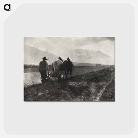 アートポストカード-Ploughing - アルフレッド スティーグリッツ Postcard.