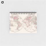 Johnson's Western Hemisphere [and] Johnson's Eastern Hemisphere - アンティーク地図 Memo.