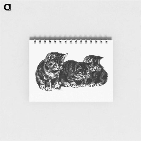 アートメモ帳-Kittens from Cherry Cheeks And Roses
 - 大英図書館 Memo.
