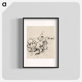 アートポスター-Cowherder - カミーユ ピサロ Poster.