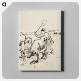 Cowherder - カミーユ ピサロ Canvas.