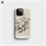 Cowherder - Camille Pissarro Phone Case.