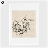 Cowherder - カミーユ ピサロ Poster.