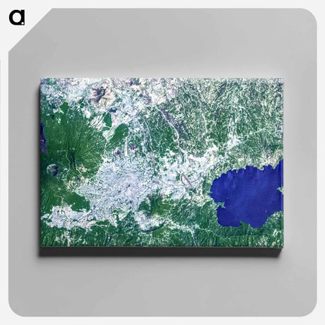 アートパネル-Lake Ilopango Caldera
 - 上空からの地球 Canvas.