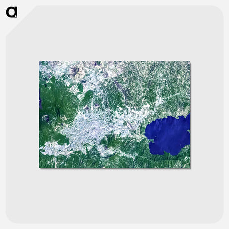 アートポストカード-Lake Ilopango Caldera
 - 上空からの地球 Postcard.