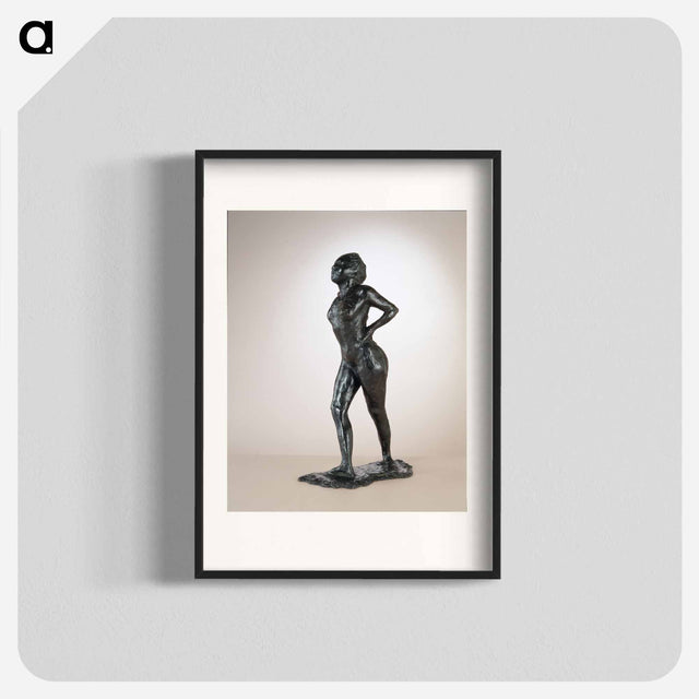 アートポスター-Dancer At Rest, Hands On Hips, Right Leg Forward - エドガー ドガ Poster.