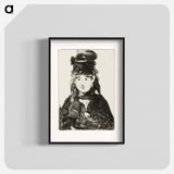 アートポスター-Berthe Morisot in Black - エドゥアール マネ Poster.