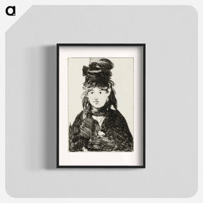 アートポスター-Berthe Morisot in Black - エドゥアール マネ Poster.