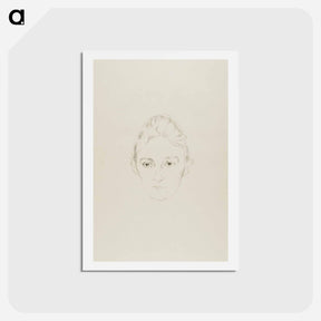 アートポストカード-Mrs. Marie Linde - エドヴァルド ムンク Postcard.