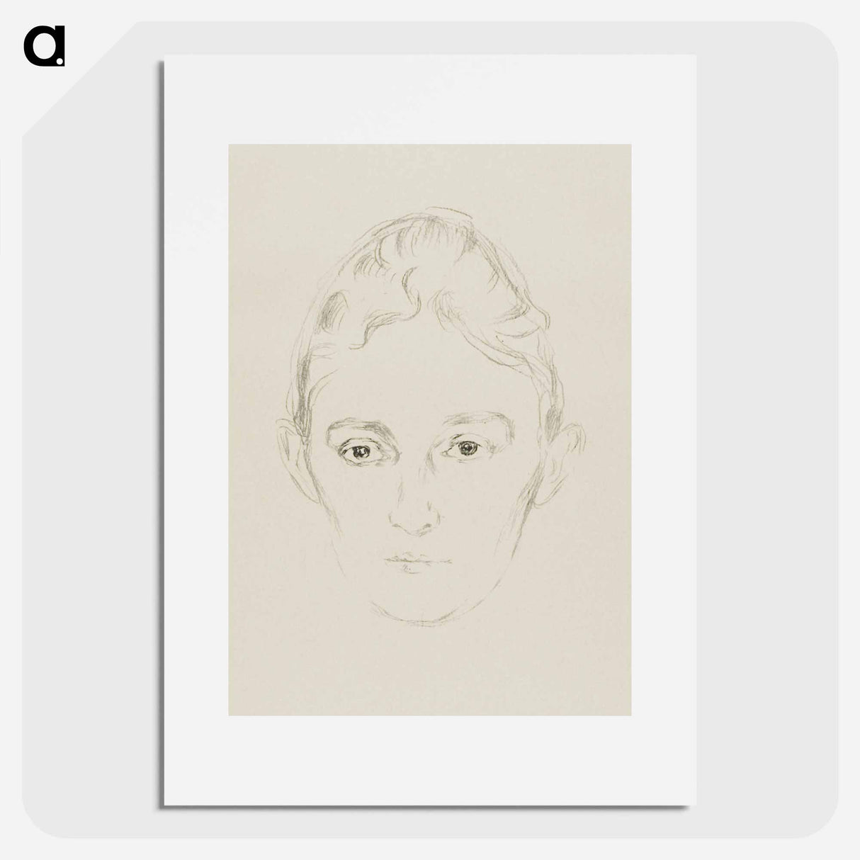 アートポスター-Mrs. Marie Linde - エドヴァルド ムンク Poster.