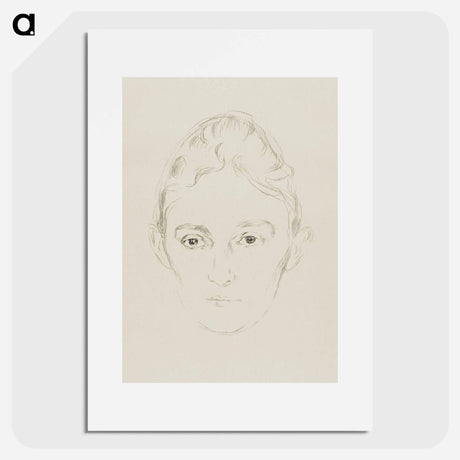 アートポスター-Mrs. Marie Linde - エドヴァルド ムンク Poster.