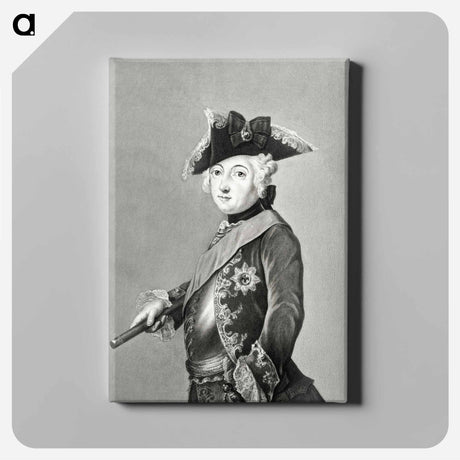 アートパネル-Portrait of Friedrich Wilhelm III - ジャン ベルナール Canvas.