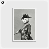 アートポストカード-Portrait of Friedrich Wilhelm III - ジャン ベルナール Postcard.