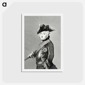 アートポストカード-Portrait of Friedrich Wilhelm III - ジャン ベルナール Postcard.